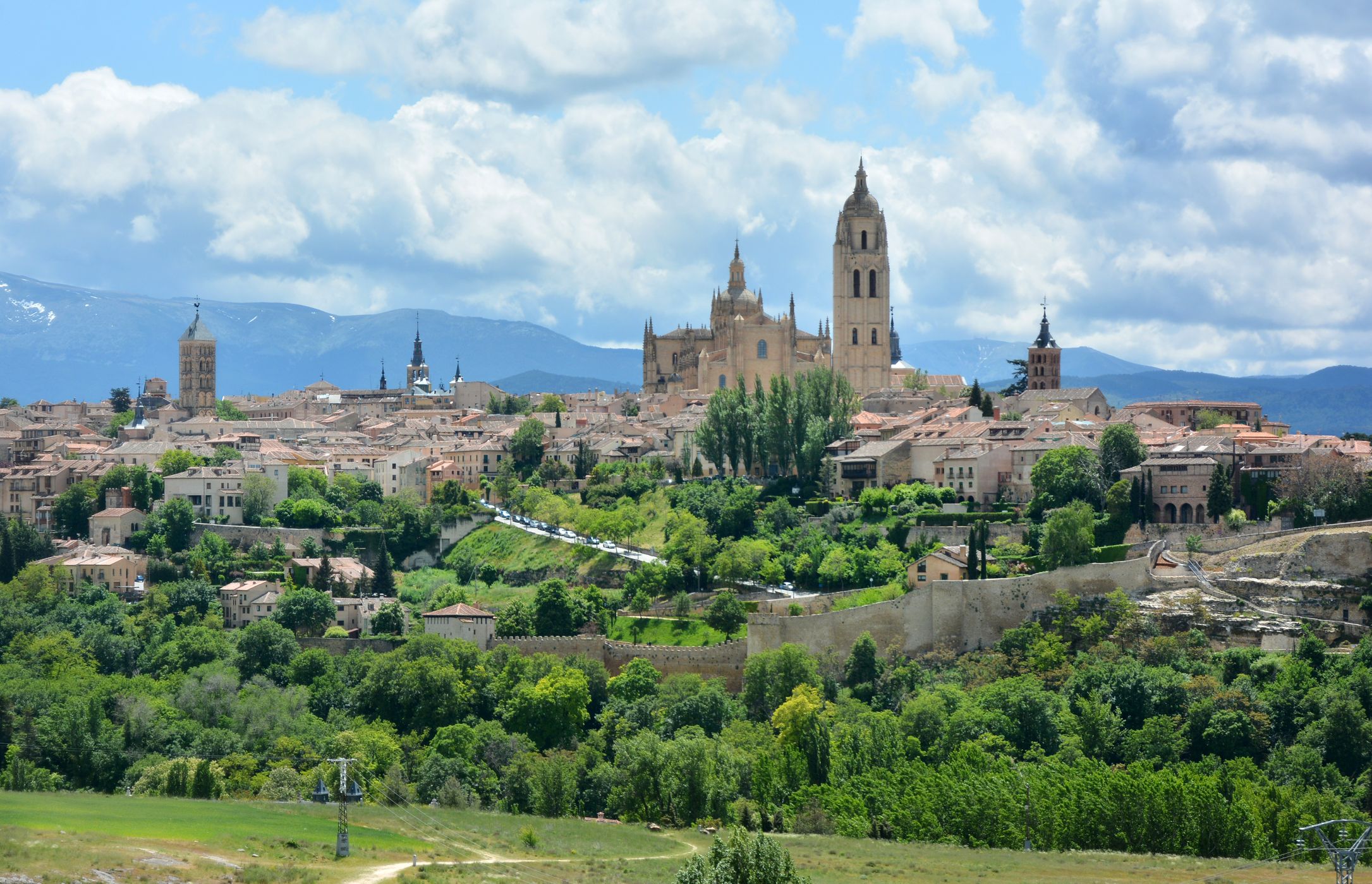 Segovia from Mirador Zamarramala, Spain