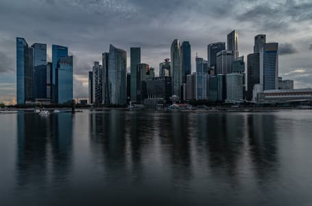 Singapore skyline view