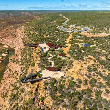 Skywalk Drone National Park Kalbarri, Western Australia, Australia
