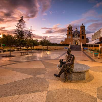 Statue Xavier Cathedral in Geraldton, Western Australia, Australia