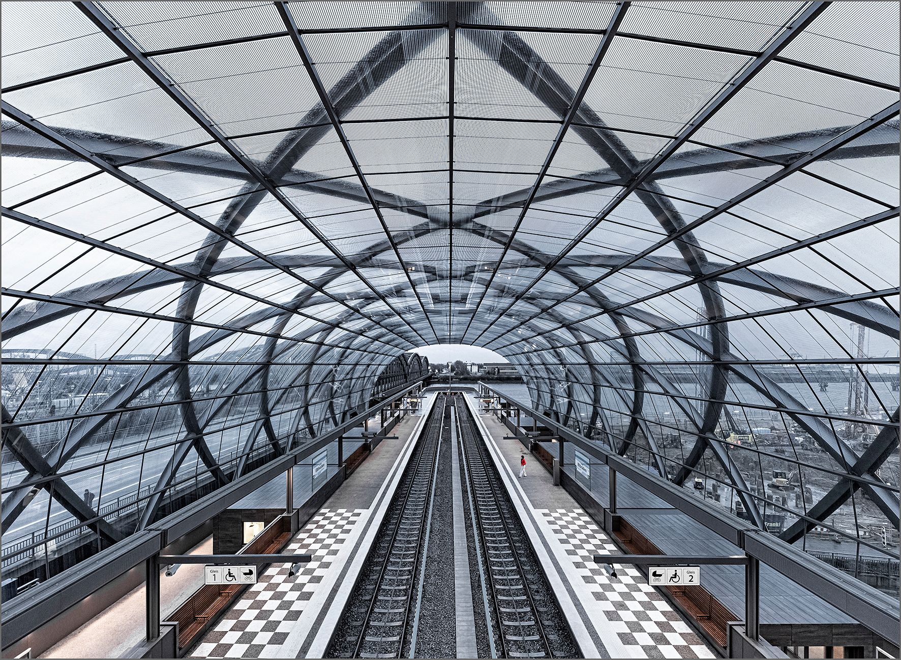 U4 Station Elbbridge, Hamburg, Germany