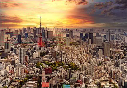 Tokio Cityscape View