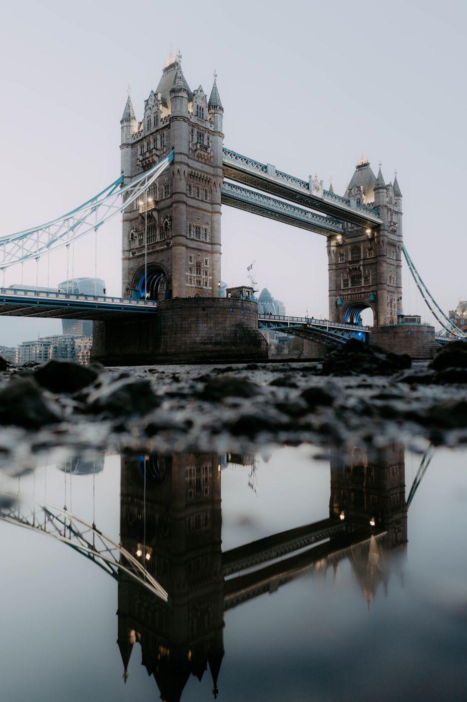 Tower Bridge and The Gherkin, London, United Kingdom