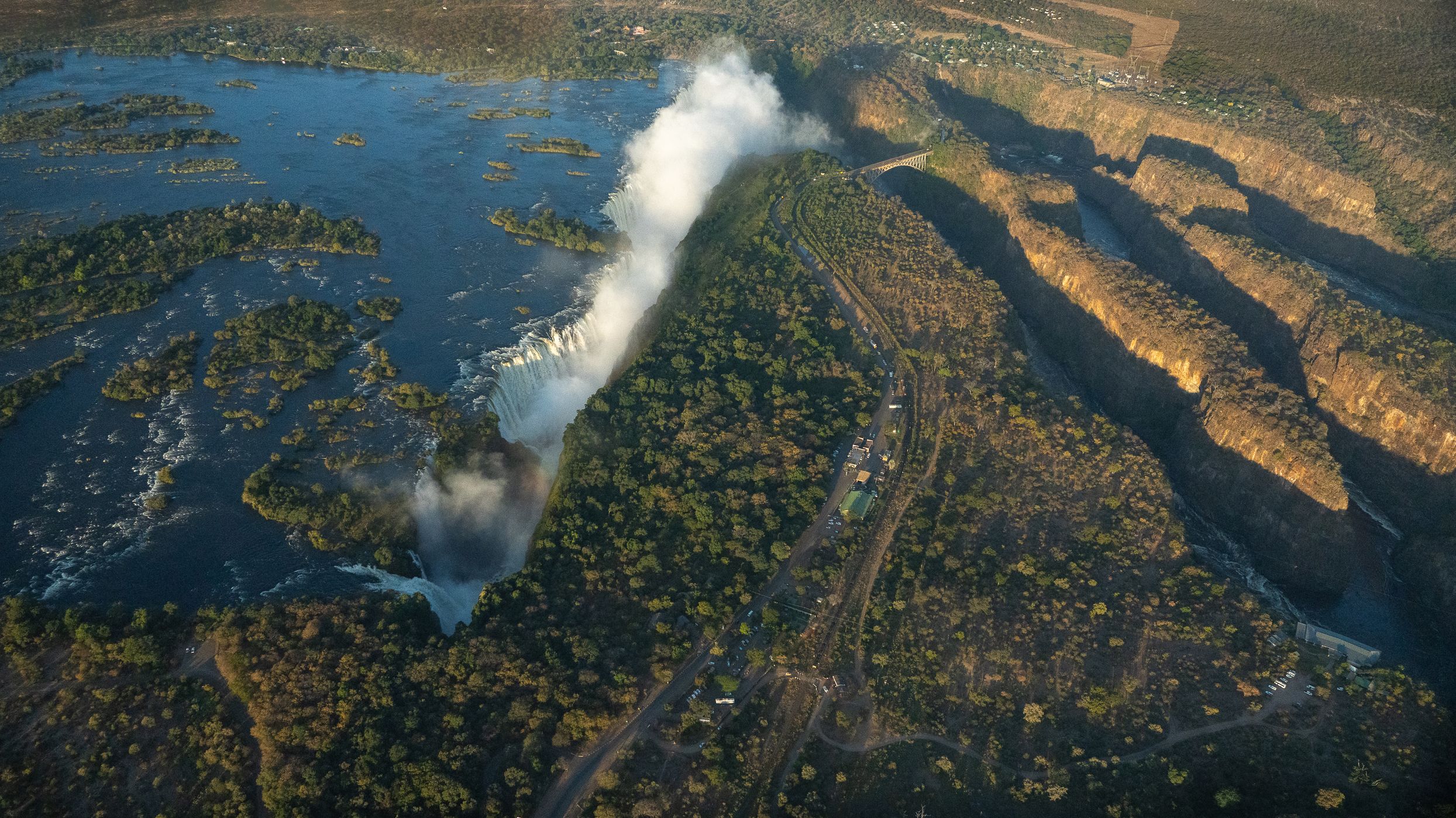 Victoria Falls by Helico, Zambia