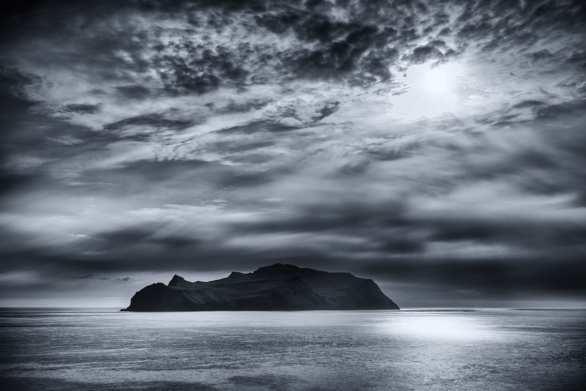 View to Mykines, Faroe Islands