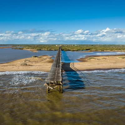 1 mile Jetty, Babble Island, Carnarvon Western Australia, Australia