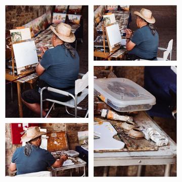 Artists in Assisi, Italy