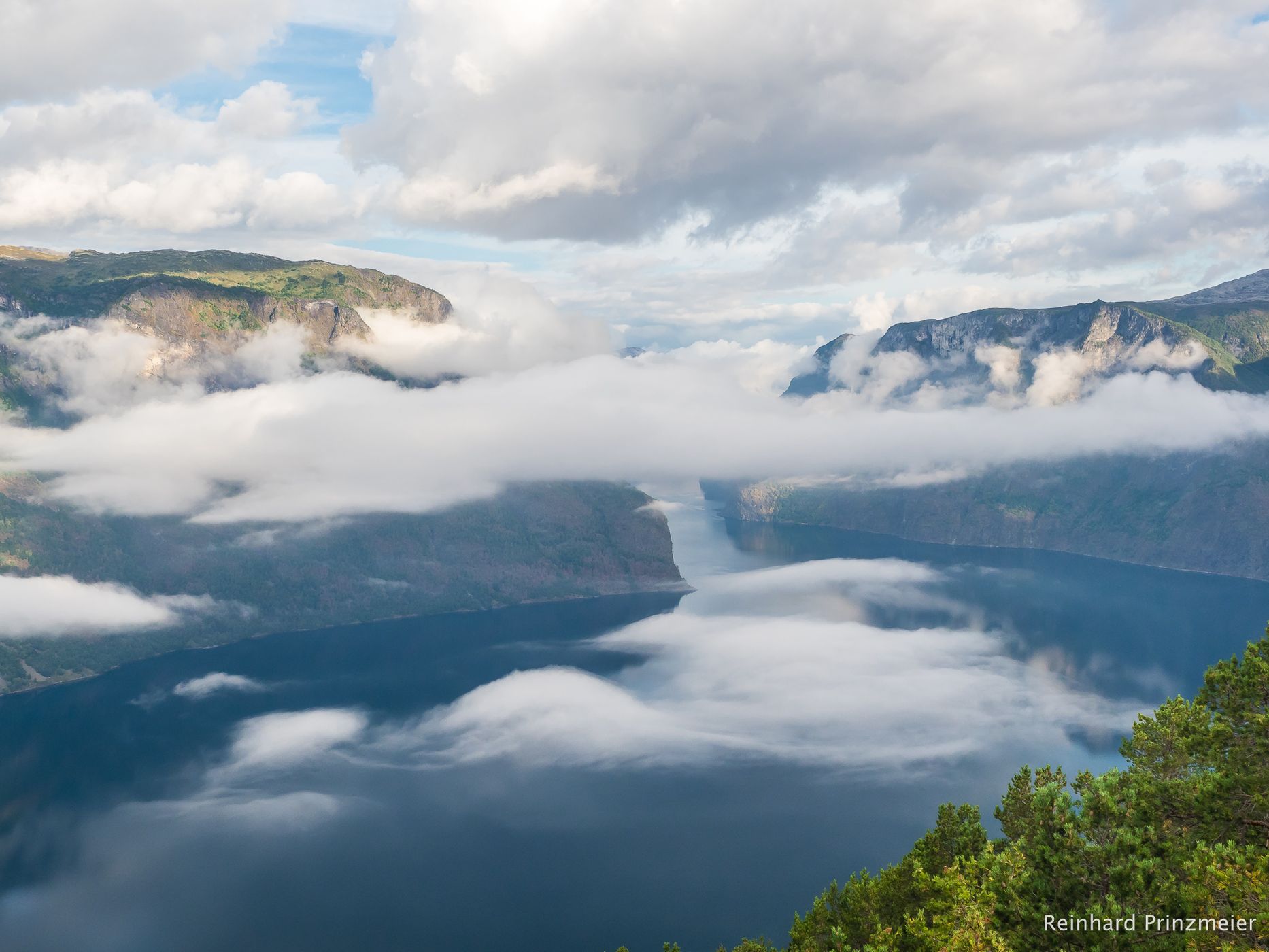 Aurlandsfjord near Aurland, Norway