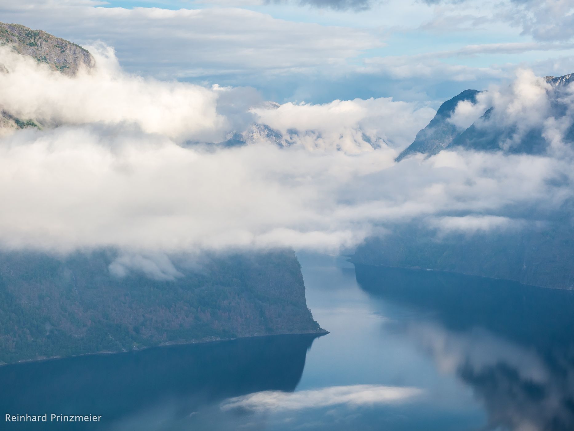 Aurlandsfjord near Aurland, Norway