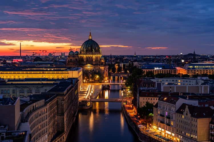 Berlin Skyline from Fischerinsel Skyscraper
