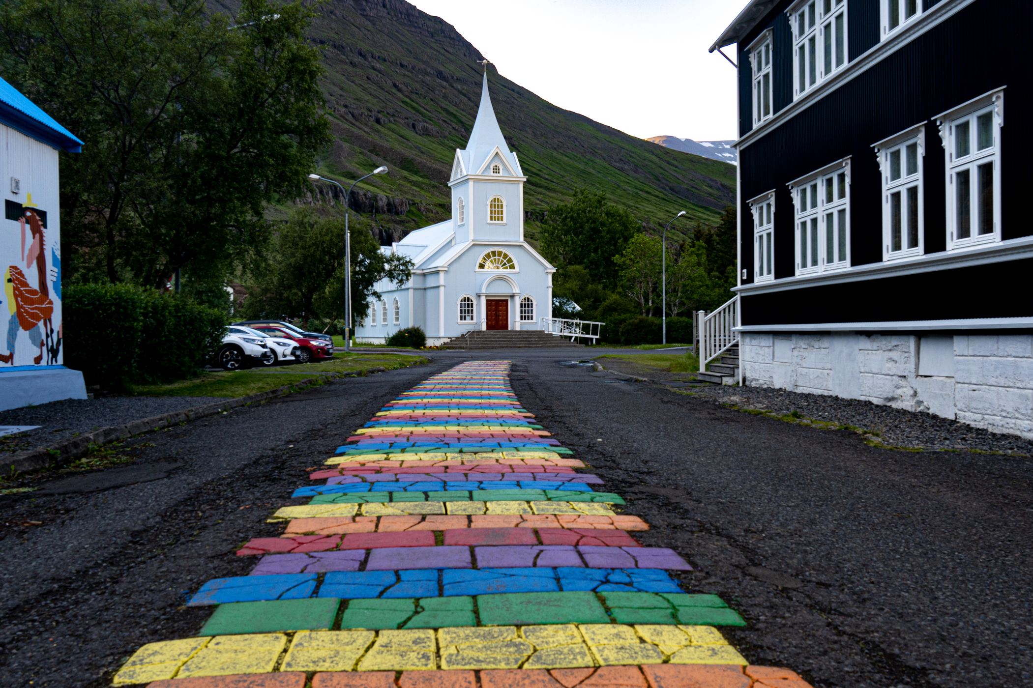 Blue Church at Seydisfjordur, Iceland