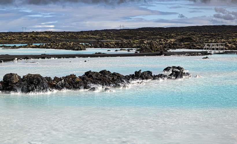 Blue pool near blue lagoon
