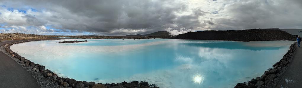 Blue pool near blue lagoon