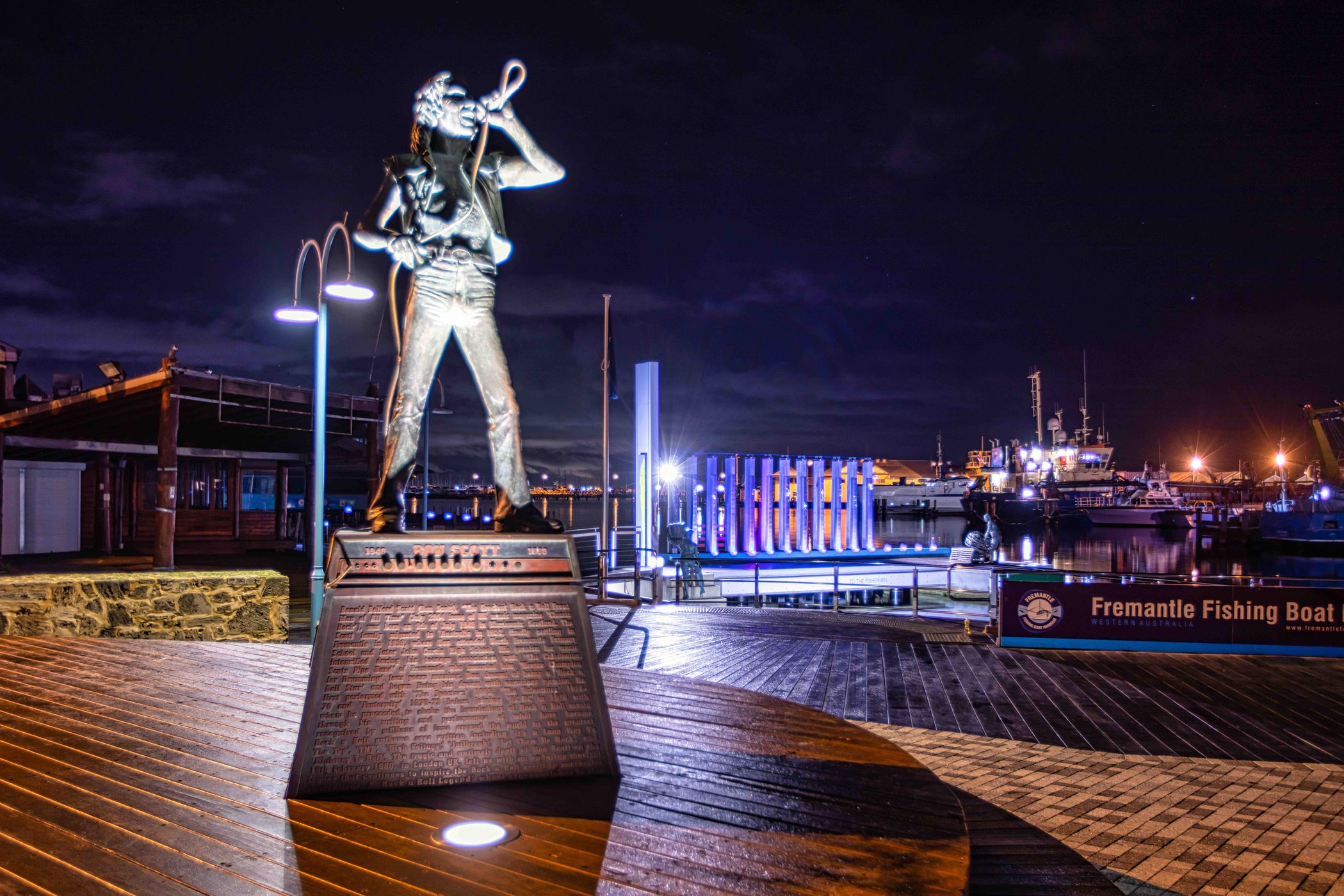 Bon Scott AC-DC Memorial, Fremantle, Western Australia, Australia