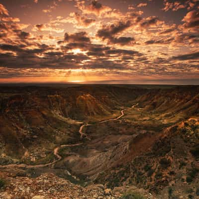 Charles Knife Canyon, sunrise Exmouth, Australia