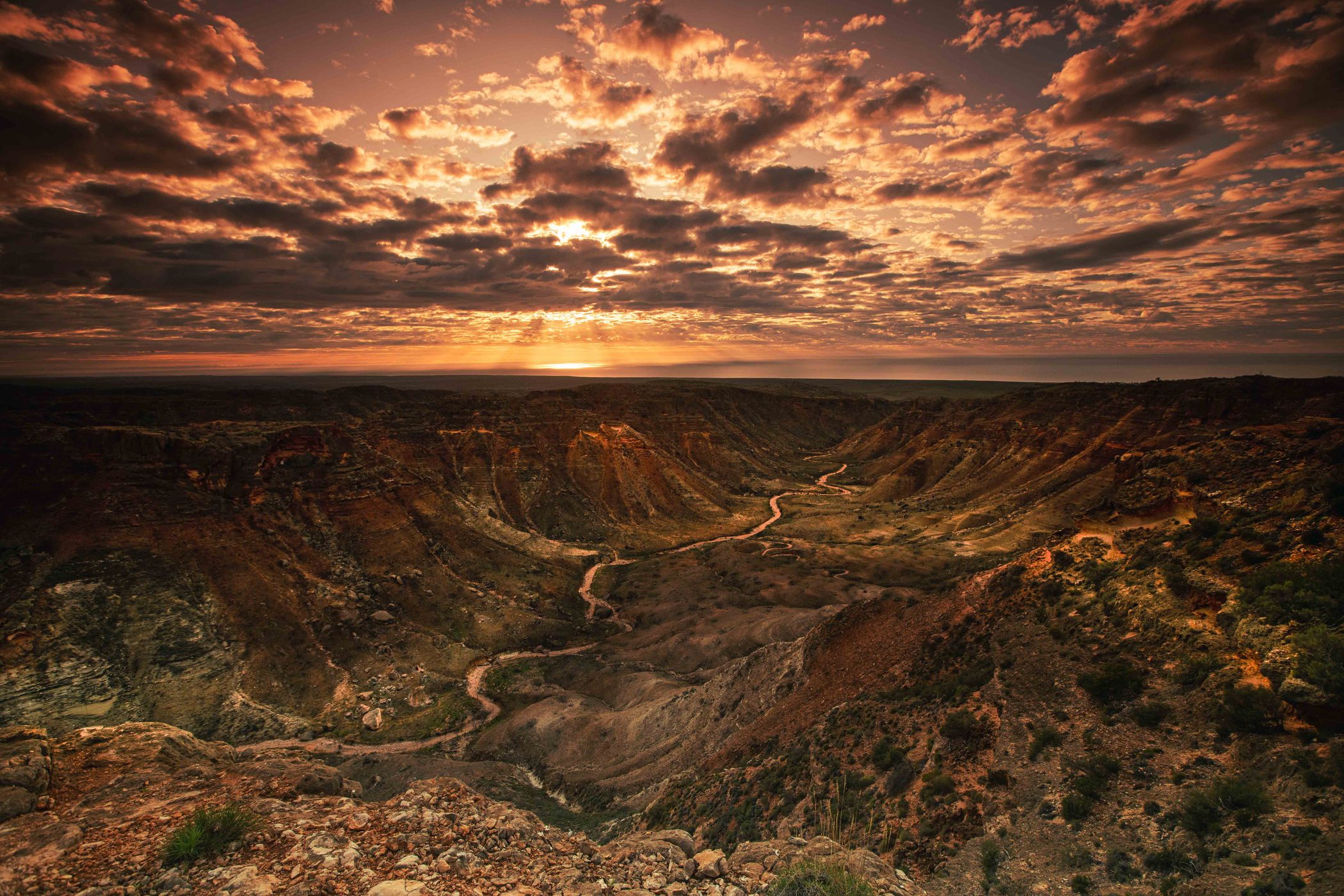 Charles Knife Canyon, sunrise Exmouth, Australia