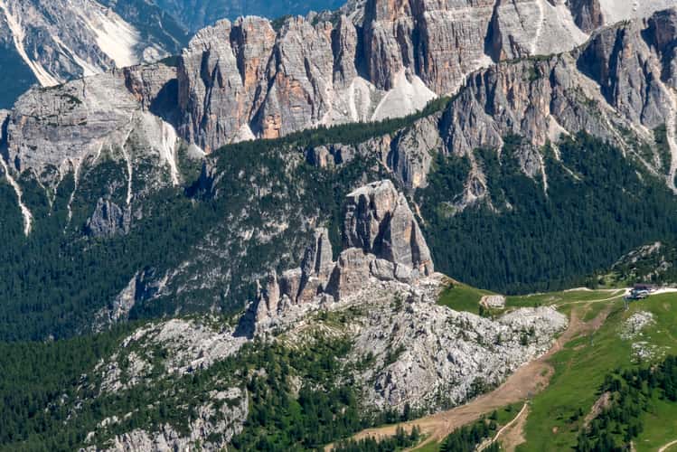 Cinque torri from Lagazuoi