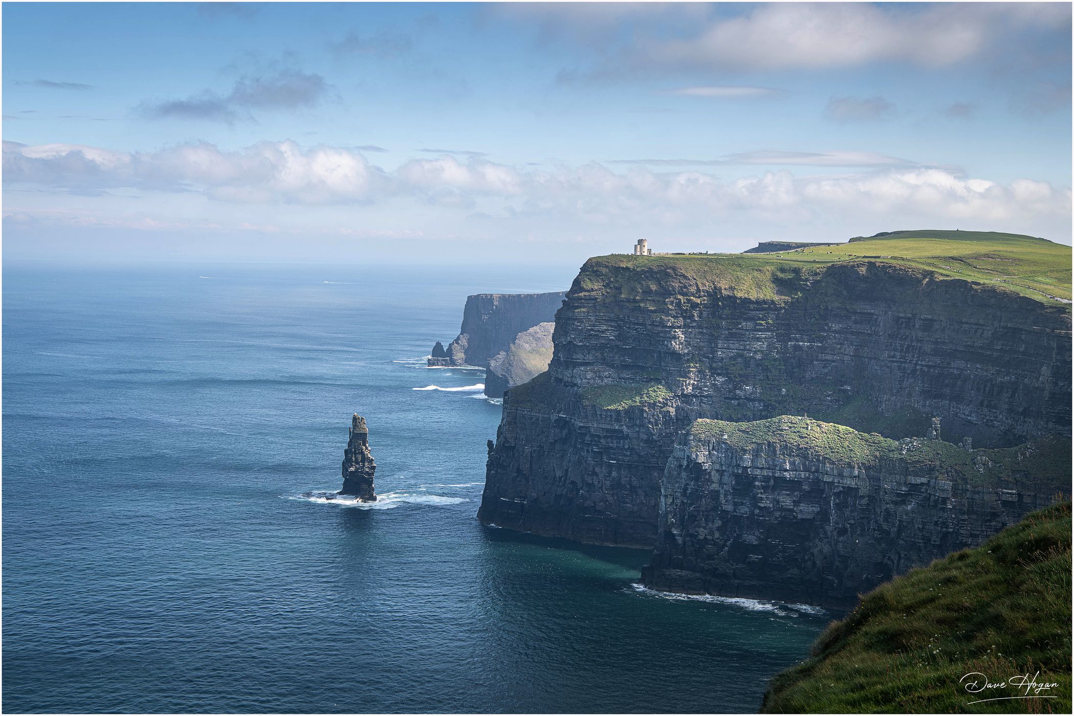 Cliffs of Moher, view to O'Briens Tower, Ireland