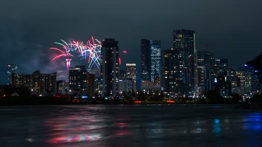 Downtown Calgary from St. Patrick's Island
