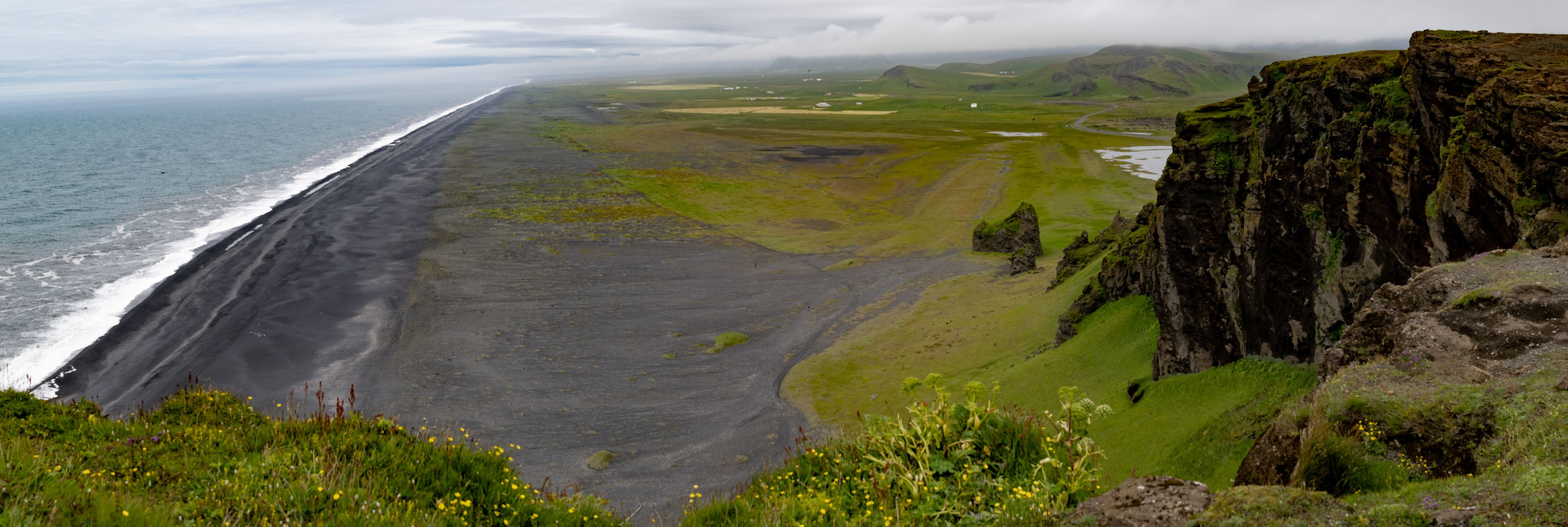 The Endless Black Beach from Dyrhólaey Viewpoint, Iceland
