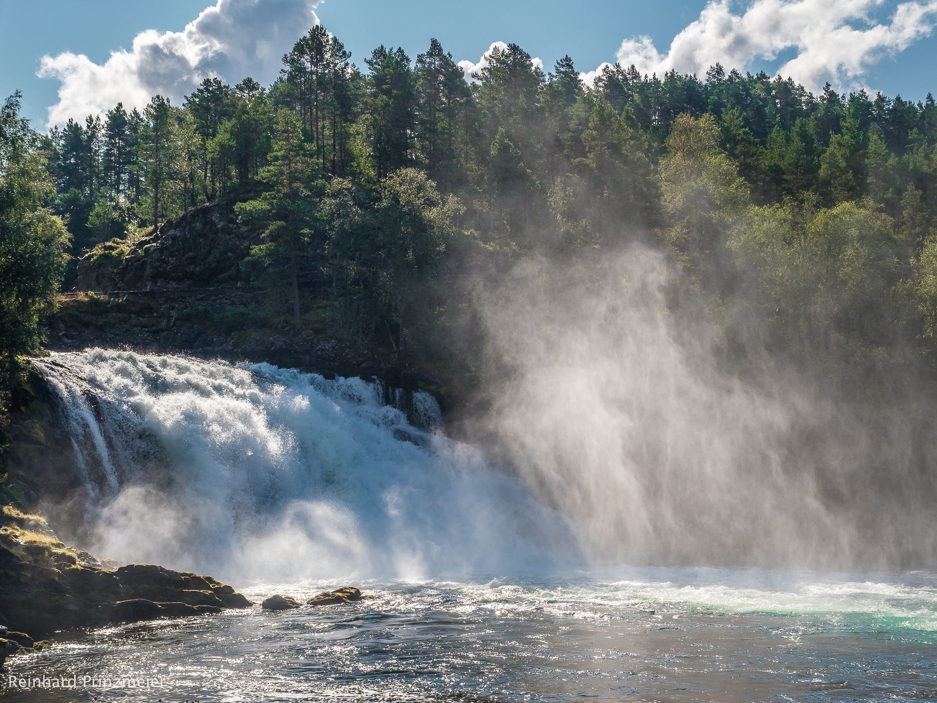 Eikjelandsfossen Waterfall, Norway