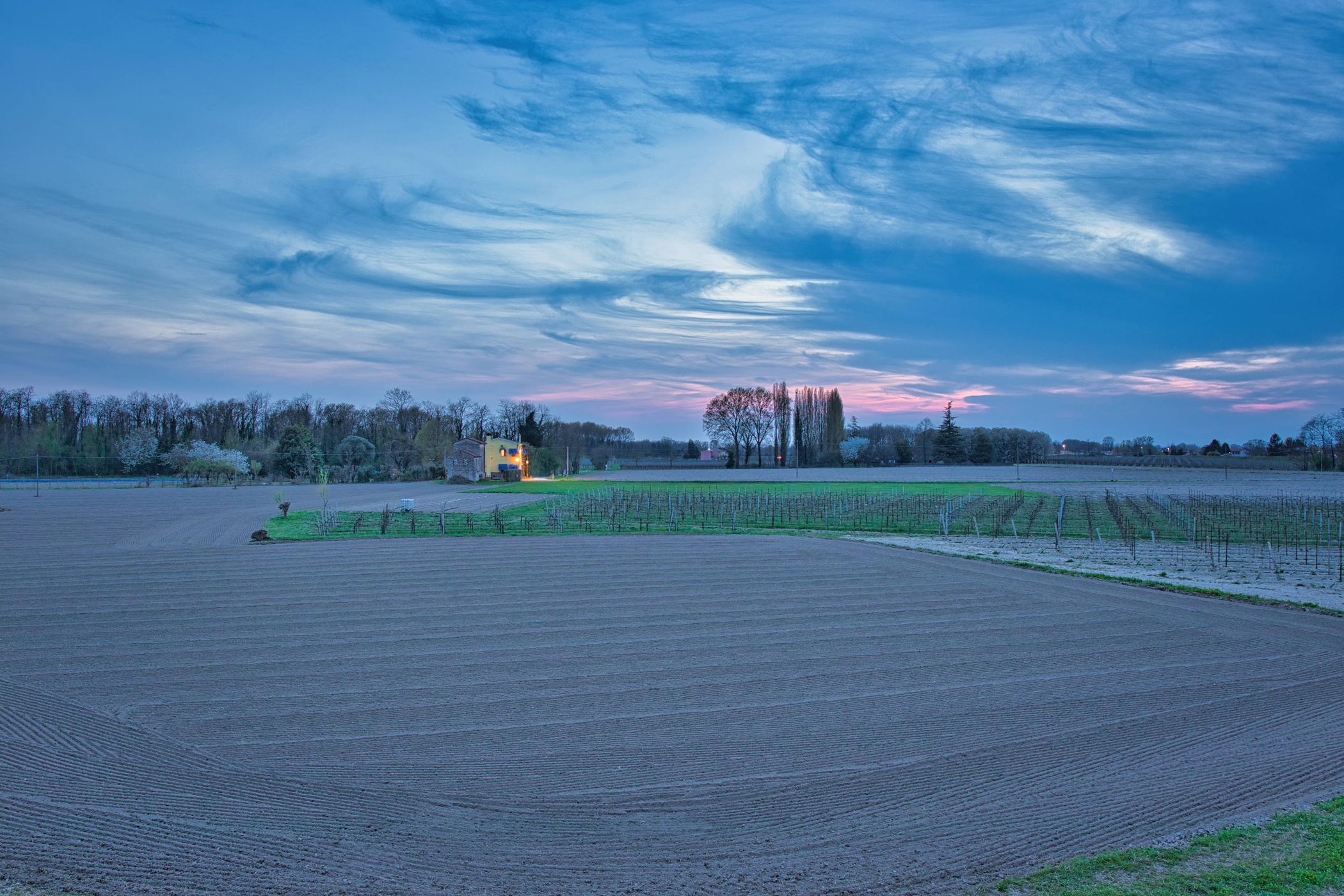 embankment of the piave river, Italy