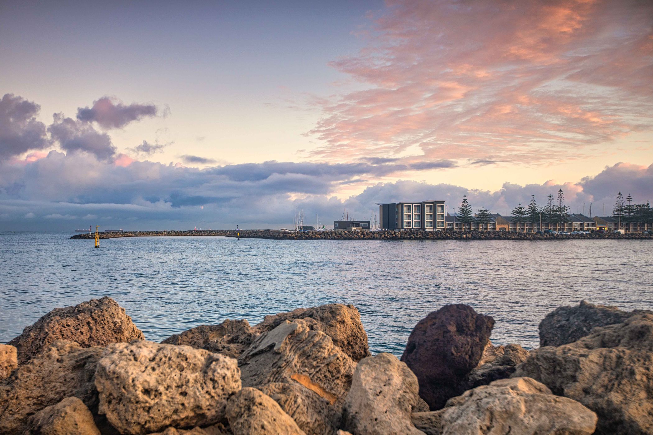 Fremantle Groyne, Sunrise, Fremantle, Western Australia, Australia