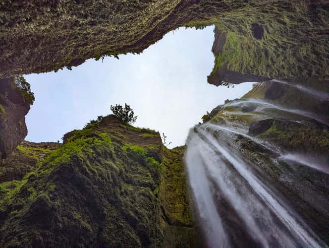 Gljufrafoss near Seljalandsfoss
