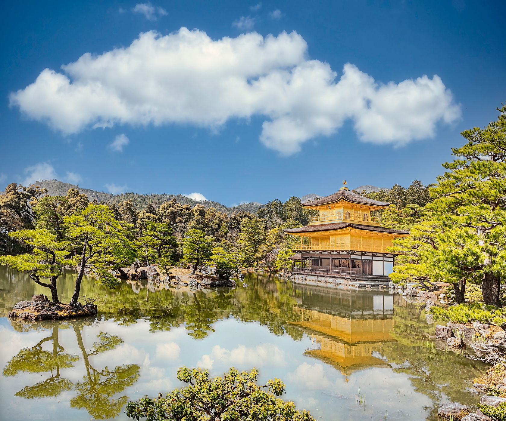 Golden Pavillon, Kinkaku-ji, Japan