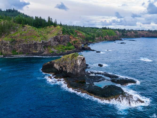Island off Captain Cooks Lookout, Norfolk Island
