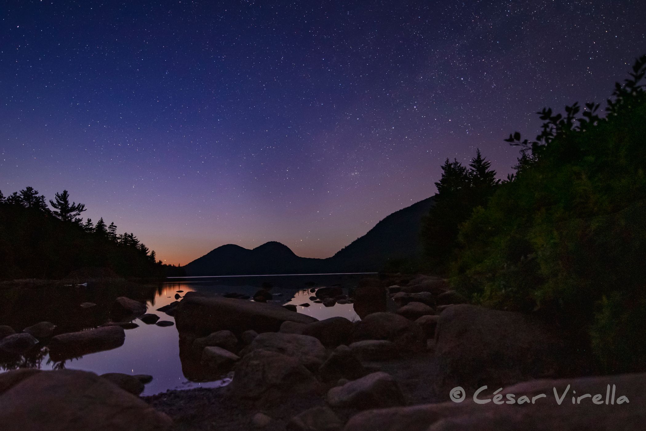 Jordan Pond south shore, USA