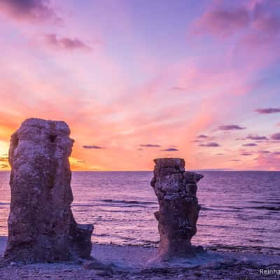 Langhammars Sea Stacks (Raukar), Sweden