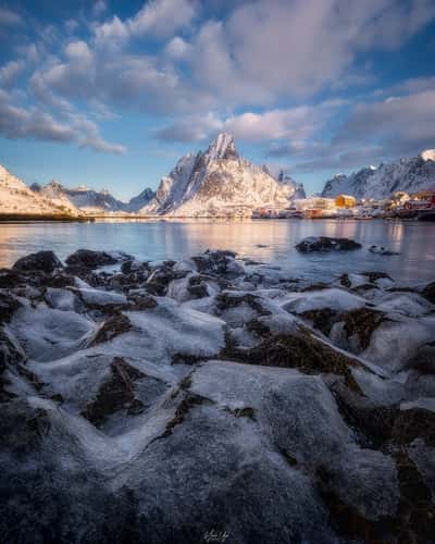 View of Reine from the waterfront, Lofoten