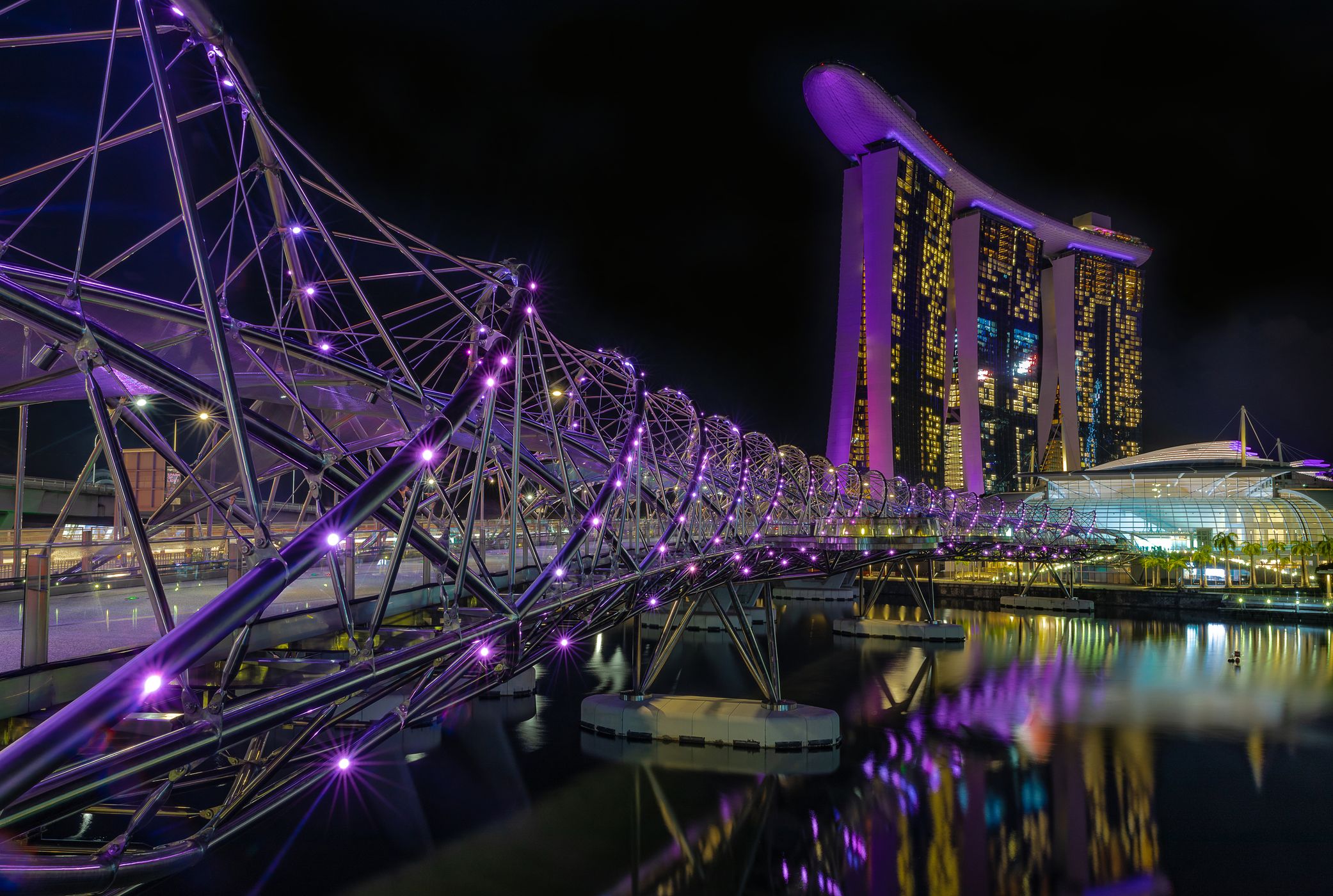 Marina Bay Sands at the blue hour, Singapore, Singapore