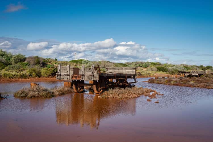 Rail wagon use on 1 mile Jetty Carnarvon, WA
