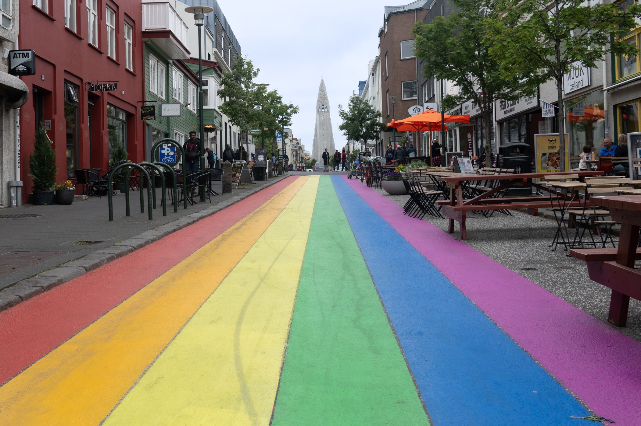 Rainbow Street Art, Reykjavik, Iceland