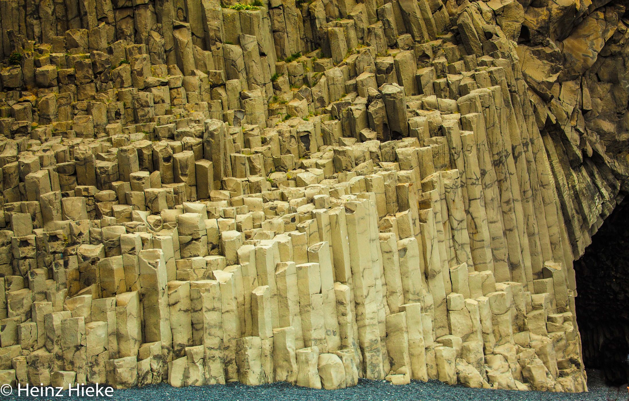 Reynisdrangar, the black basalt sea stacks near Vik, Iceland
