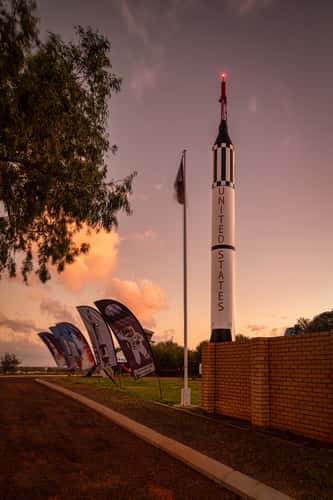 Rocket at the OTC Satellite Earth Station, Carnarvon, WA
