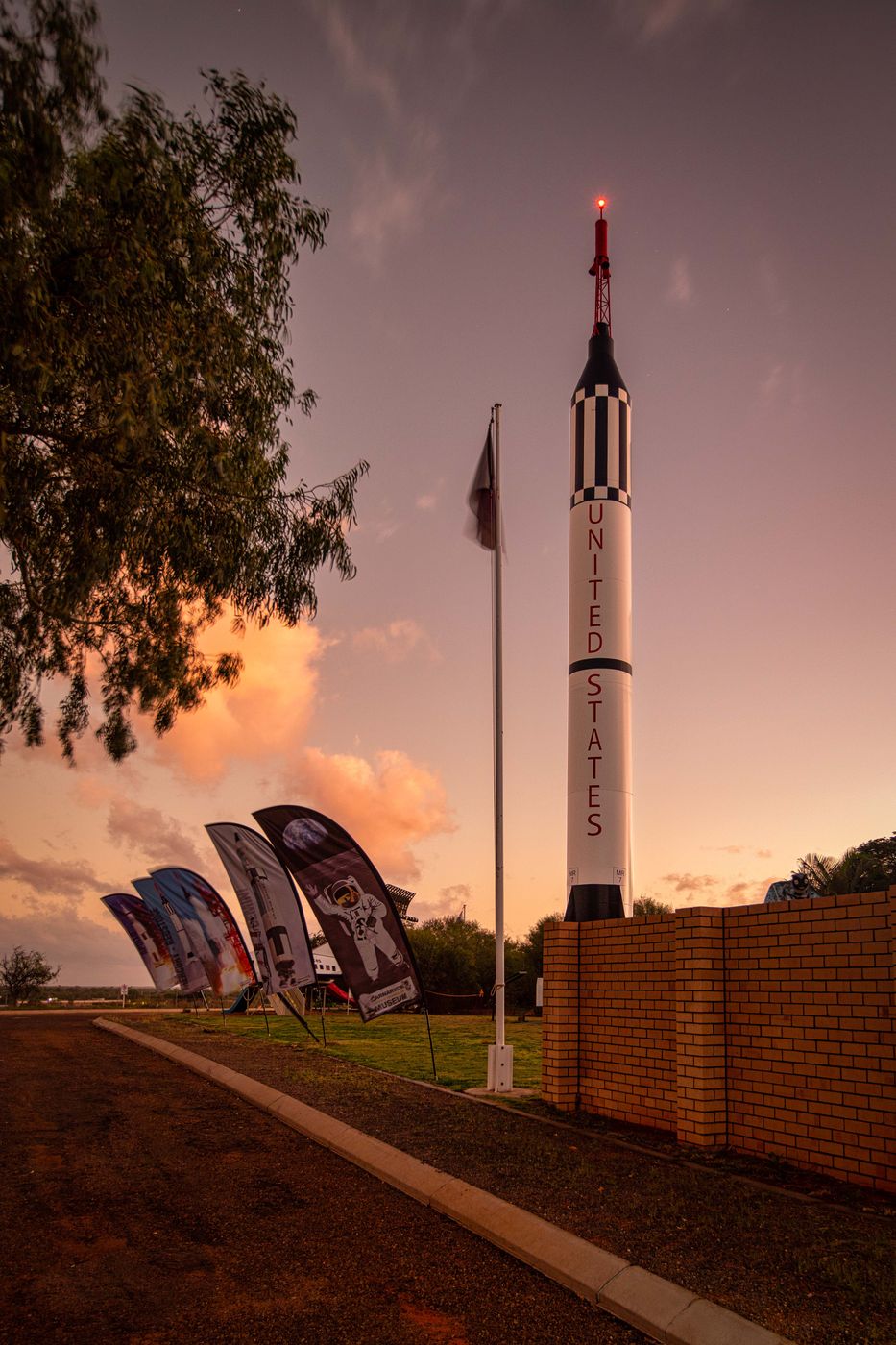 Rocket at the OTC Satellite Earth Station, Carnarvon, WA, Australia