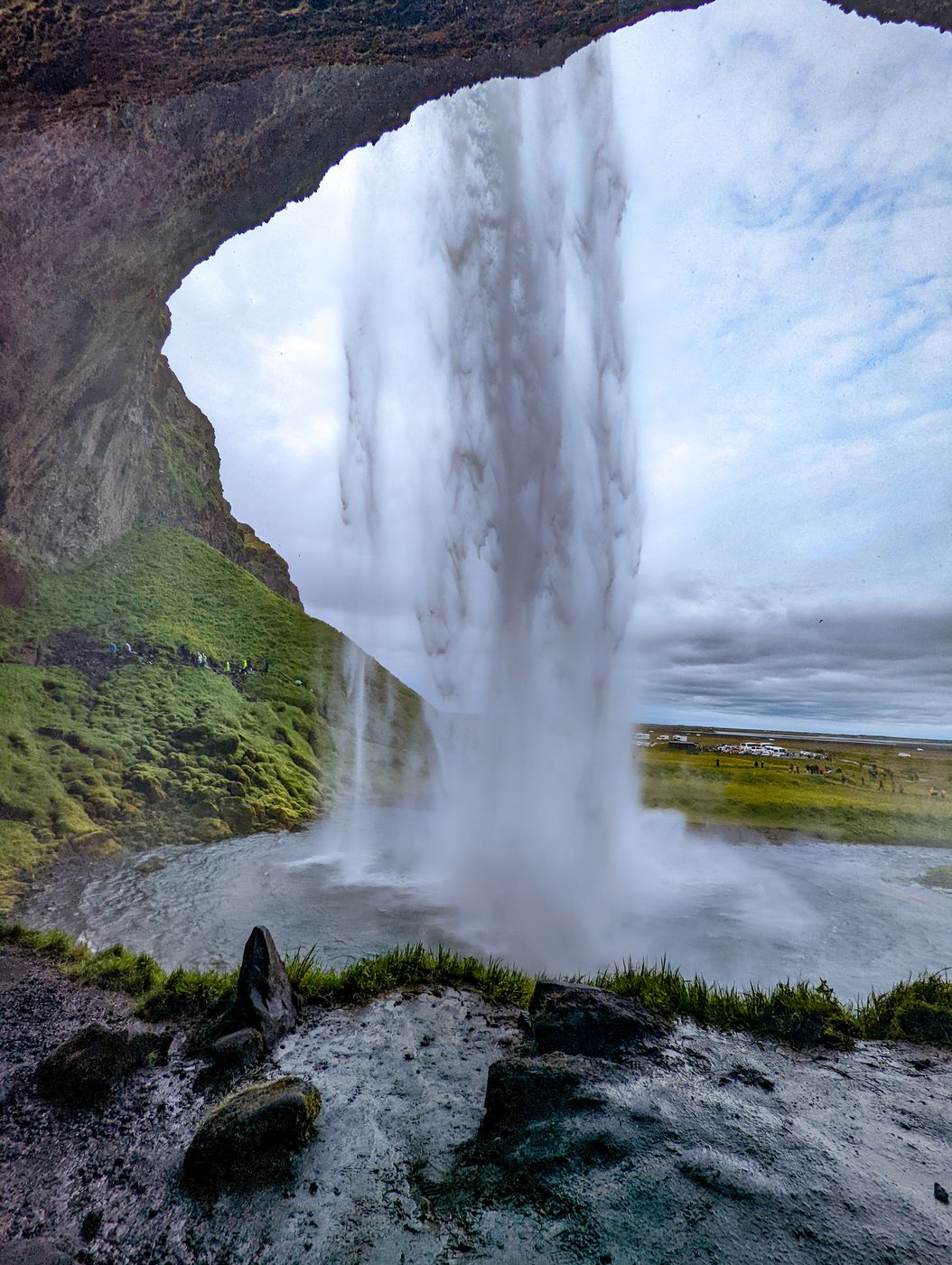 Behind the Seljalandsfoss, Iceland