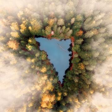 Small lakes around Eibsee, Germany