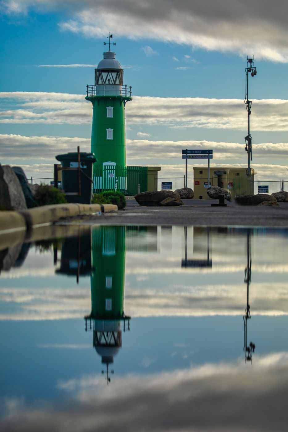 South Mole, Lighthouse, Fremantle, Western Australia, Australia