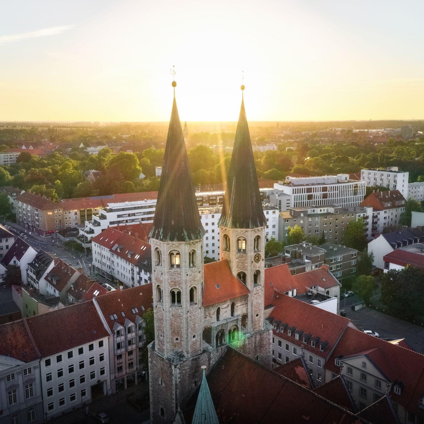 St. Martini, Braunschweig [drone], Germany