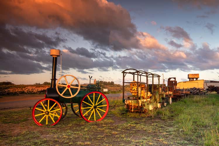 Steam Tractor, I mile Jetty, Babble Island, Carnarvon, WA
