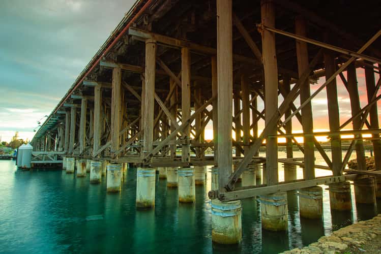 Under Fremantle Traffic Bridge, Western Australia