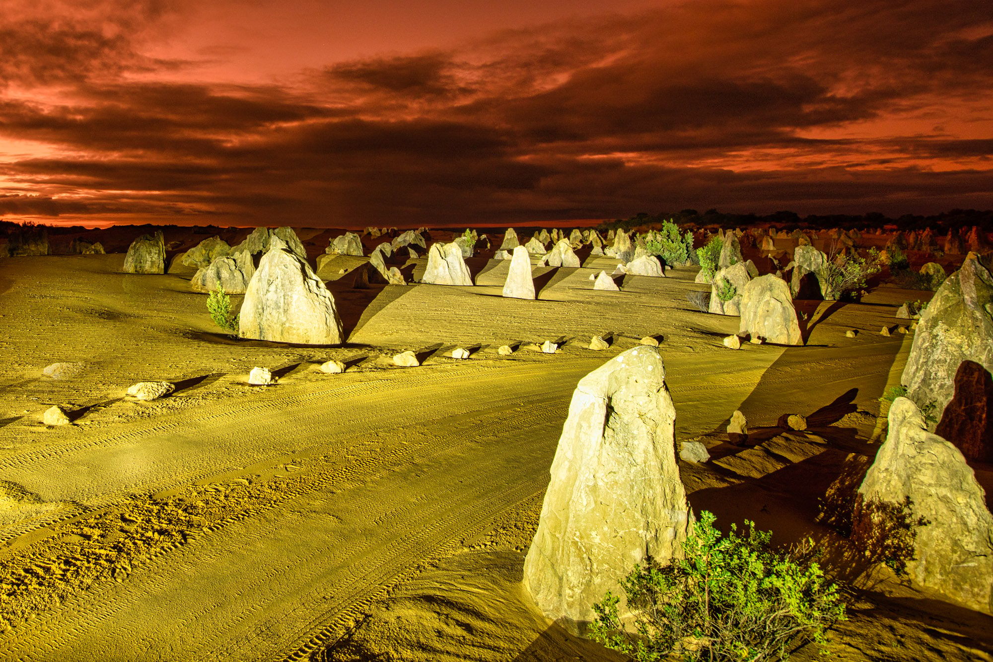 The Pinnacles sunset, Cervantes, Western Australia, Australia