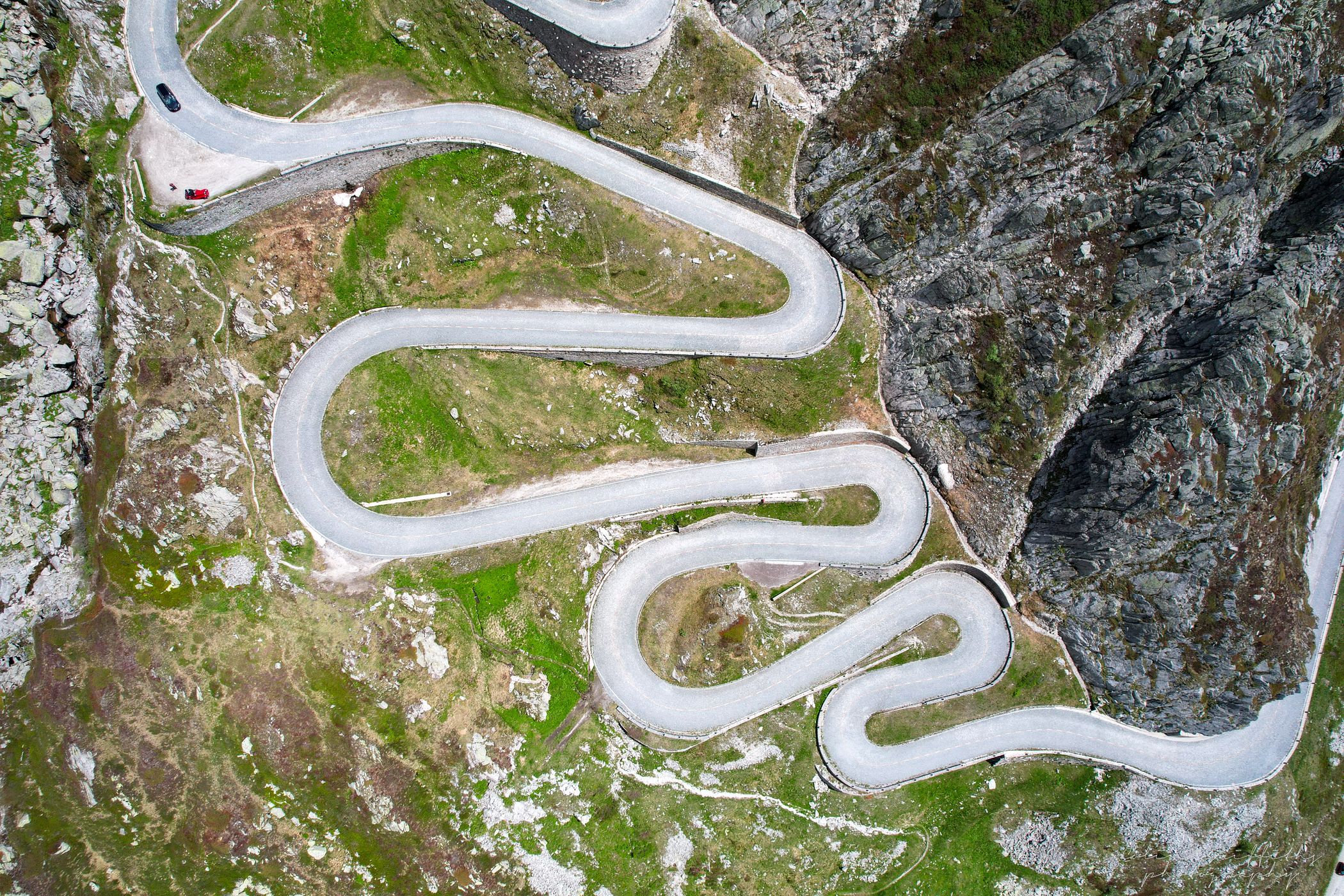 Tremola pass road, Switzerland