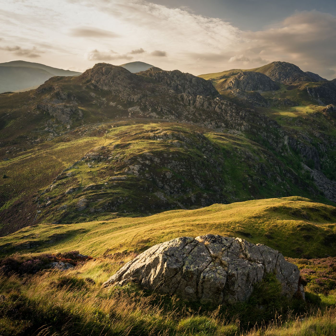 View down the Ogwen Valley from Cripiau, United Kingdom
