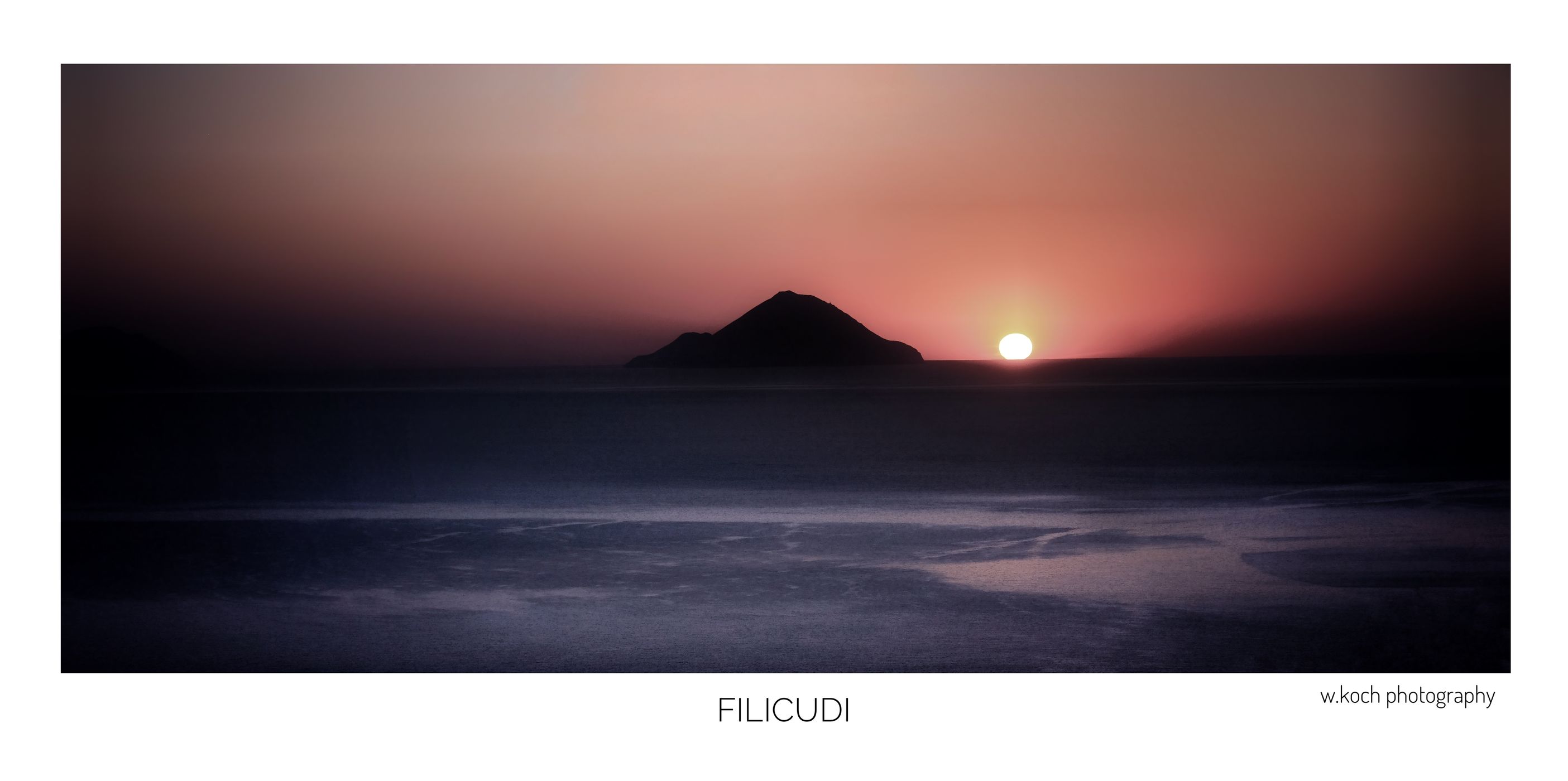 View from Lipari to Vulcano-Island, Italy