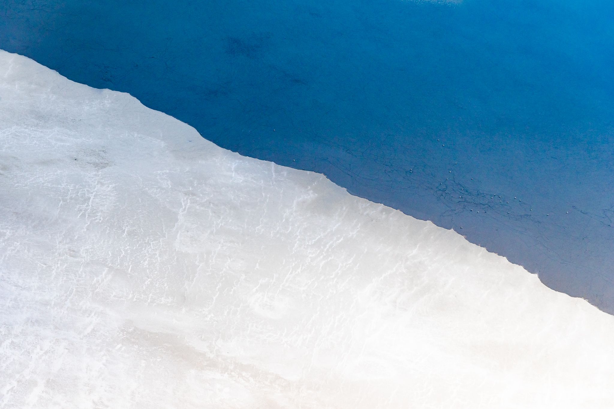 Water Meets Salt in Kati Thanda-Lake Eyre, Australia